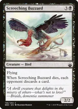 [MTG] Screeching Buzzard (158) (BBD) LP-HP - Image 1