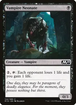 [MTG] Vampire Neonate (124) (M19) LP-HP - Image 1