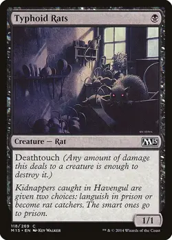 [MTG] Typhoid Rats (118) (M15) LP-HP - Image 1