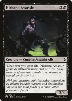 [MTG] Nirkana Assassin (118) (BFZ) LP-HP - Image 1