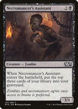 [MTG] Necromancer's Assistant (107) (M15) LP-HP - Image 1