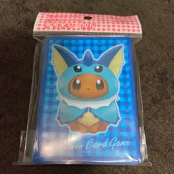 Poncho Eevee 64 Sleeves Complete Set Japanese Pokemon Center Exclusive Sealed - Image 3