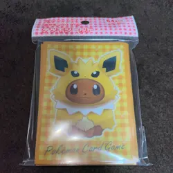 Poncho Eevee 64 Sleeves Complete Set Japanese Pokemon Center Exclusive Sealed - Image 4