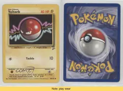 Voltorb Pokemon Base Set 2 #98 2000 READ 2f4 - Image 3
