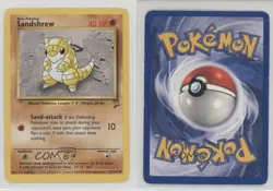 Sandshrew Pokemon Base Set 2 #91 2000 0ed - Image 3