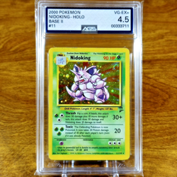 Pokemon Base Set 2 II Nidoking 11/130 AGS VG-EX+ 4.5 Holo Rare 2000 - Image 1