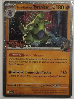 Pokemon TCG - Team Rocket's Tyranitar - 096/182 - STAMPED PROMO - NM/M - Image 1