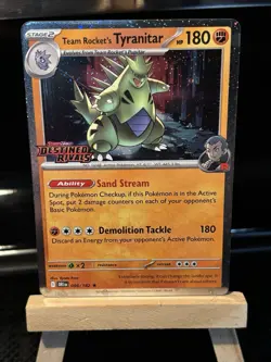 Pokemon TCG - Team Rocket's Tyranitar - 096/182 - STAMPED PROMO - NM/M - Image 3