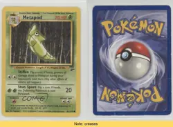 Metapod Pokemon Base Set 2 #81 2000 READ 2f4 - Image 3