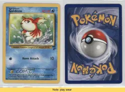 Goldeen Pokemon Base Set 2 #76 2000 READ 0b3 - Image 3