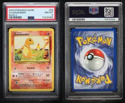Charmander Pokemon Base Set 2 PSA 8 2000 0ti9 - Image 3