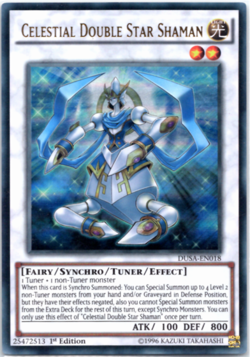 Celestial Double Star Shaman - DUSA-EN018 - Ultra Rare - 1st Edition - Yugioh - Image 1