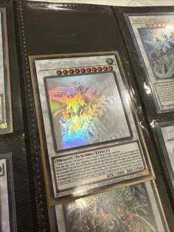 Yugioh Crystal Clear Wing Synchro Dragon LED8-EN005 Ghost Rare 1st Edition NM - Image 1