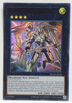 Yugioh Asia-English ZS - Utopic Sage DUAD-AE104 Ultra Rare - Image 1