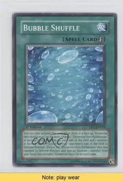 Bubble Shuffle 1st Ed. YuGiOh Duelist Pack: Jaden Yuki #DP1-EN019 2006 READ 0j6 - Image 1