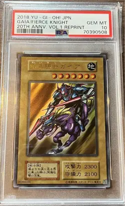 YuGiOh Gaia the Fierce Knight PSA10 2018 Japanese Promo Vintage Style - Image 1