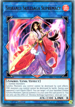 Shiranui Skillsaga Supremacy - SAST-EN054 - Ultra Rare - 1st Edition - Yugioh - Image 1