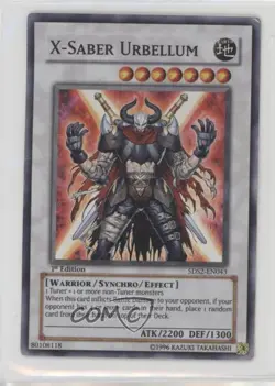 X-Saber Urbellum 1st Ed. YuGiOh 5D's 2 Starter Deck #5DS2-EN043 2009 03rx - Image 1
