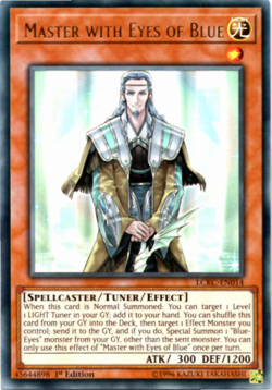 Master with Eyes of Blue - LCKC-EN014 - Ultra Rare - 1st Edition Yugioh - Image 1