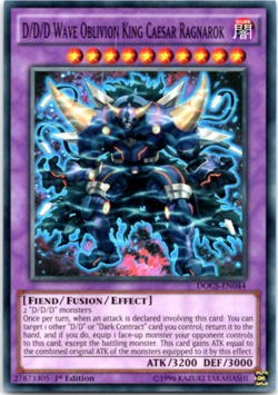 D/D/D Wave Oblivion King Caesar Ragnarok DOCS-EN044 Super Rare 1st Editio Yugioh - Image 1