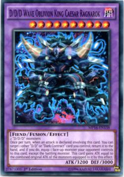 D/D/D Wave Oblivion King Caesar Ragnarok MP16-EN138 Super Rare 1st Editio Yugioh - Image 1