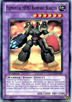 Elemental HERO Rampart Blaster - LCGX-EN047 - Super Rare - 1st Edition Yugioh - Image 1