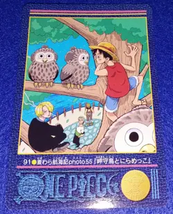 [SC] ya132 Bandai 2001 Carddass One Piece Visual Adventure Card 91 Straw Hat Voy - Image 1