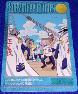 [SC] ya132 Bandai 2001 Carddass One Piece Visual Adventure Card 122 Kobi Meppo'S - Image 1