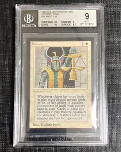 [BGS9] mc39 Mtg Balance Libra Ie Bgs9 Mint - Image 1