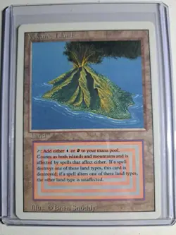 Volcanic Island MTG 3rd Edition Revised Dual Land Magic the Gathering - Image 1