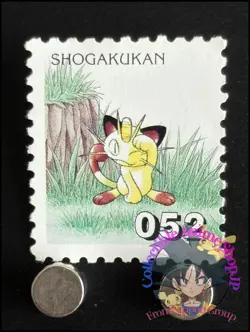 Meowth Pokemon Stamp Card Japanese Shogakukan Nintendo Game Anime TCG H - Image 1