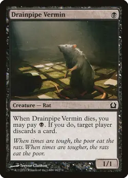 [MTG] Drainpipe Vermin (066) (RTR) LP-HP - Image 1