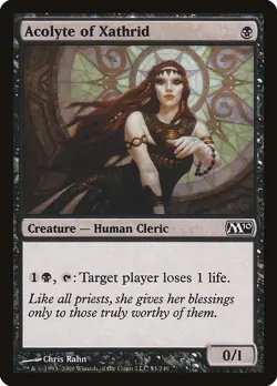 [MTG] Acolyte of Xathrid (083) (M10) LP-HP - Image 1