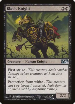 [MTG] Black Knight (085) (M10) LP-HP - Image 1