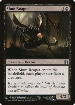 [MTG] Slum Reaper (077) (RTR) LP-HP - Image 1