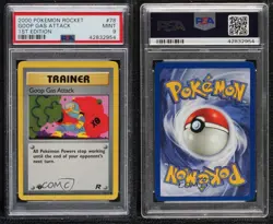 Goop Gas Attack 1st Ed. Pokemon Team Rocket PSA 9 MINT 2000 2f4 - Image 3