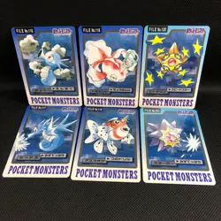 [SC] ya134 Pokemon Cards Carddass Banpresto Tatsoo Seedra Tosakint Azumaoh Starm - Image 1