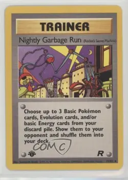Nightly Garbage Run 1st Ed. Pokemon Team Rocket #77 2000 0f8t - Image 1