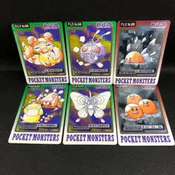 [SC] ya134 Pokemon Cards Carddass Banpresto Paras Parasect Compan Morphon Digda - Image 1