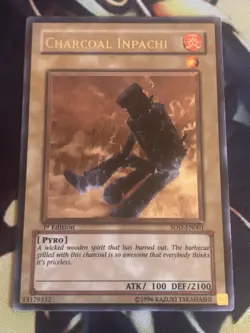 Yugioh: Charcoal Inpachi - SOD-EN001 - Ultiamte Rare - 1st Edition - LP - Image 1