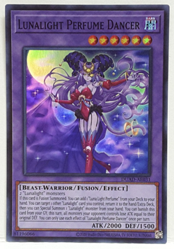 Yugioh Asia-English Lunalight Perfume Dancer DUAD-AE031 Super Rare - Image 1