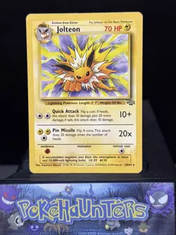 Pokemon Card Jolteon 20/64 Jungle Non Holo Rare WOTC Played - Image 1