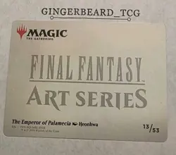 The Emperor of Palamecia Art Card (Gold-Stamped Signature) - Art Series: FINAL F - Image 2