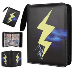 Collectible Trading Card Albums,4 Pocket Card Binder, 400 Double Sided Pocket... - Image 1
