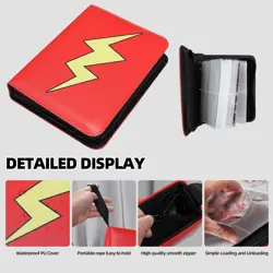 Collectible Trading Card Albums,4 Pocket Card Binder, 400 Double Sided Pocket... - Image 2