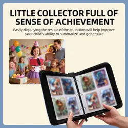Collectible Trading Card Albums,4 Pocket Card Binder, 400 Double Sided Pocket... - Image 3