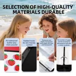 Collectible Trading Card Albums,4 Pocket Card Binder, 400 Double Sided Pocket... - Image 4