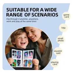 Collectible Trading Card Albums,4 Pocket Card Binder, 400 Double Sided Pocket... - Image 5