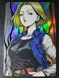 Dragon Ball Super Heroes Textured Premium Holo Foil Art Card Android 18 - Image 1