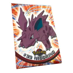 Pokemon Nidorino 33 Non Holo Topps Pokemon Card Series 1 First Edition Blue Logo - Image 3
